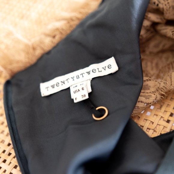 Twenty8Twelve Moss Green Lace Mini Dress - Picture 3 of 3